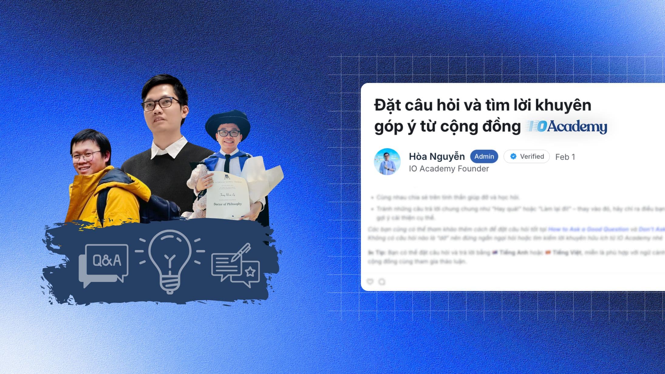 Ask Questions & Seek Advice